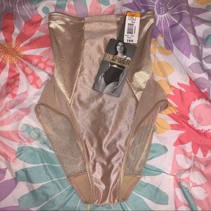 Beige midriff underwear lingerie bottoms
